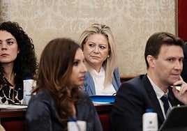 La concejal de Participación Ciudadana, Cristina García, al fondo.