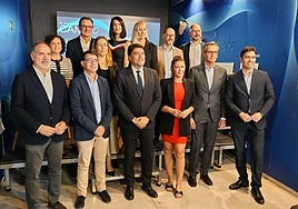 Presentación del podcast en la sede de Aguas de Alicante.