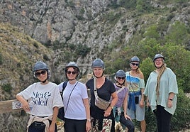 El grupo, durante una de sus actividades en la provincia.