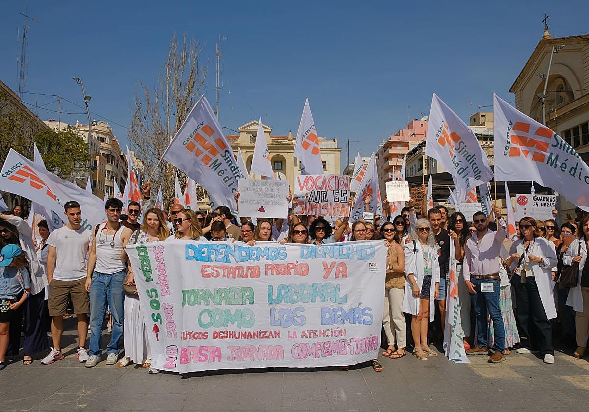 Huelga de médicos en Alicante.
