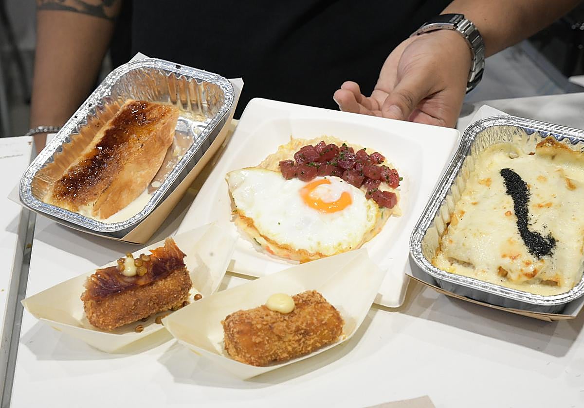 Algunas de las tapas que se han podido degustar en Alicante Gastronómica.