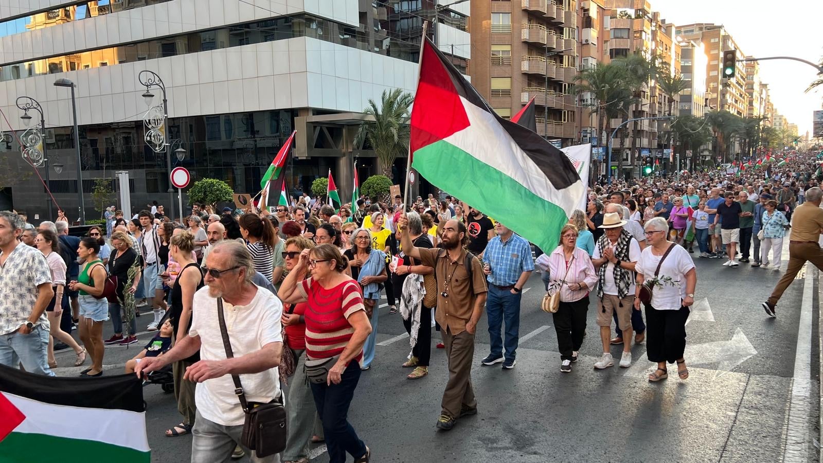 Cerca de 6.000 personas piden desde Alicante el cese del conflicto en Gaza