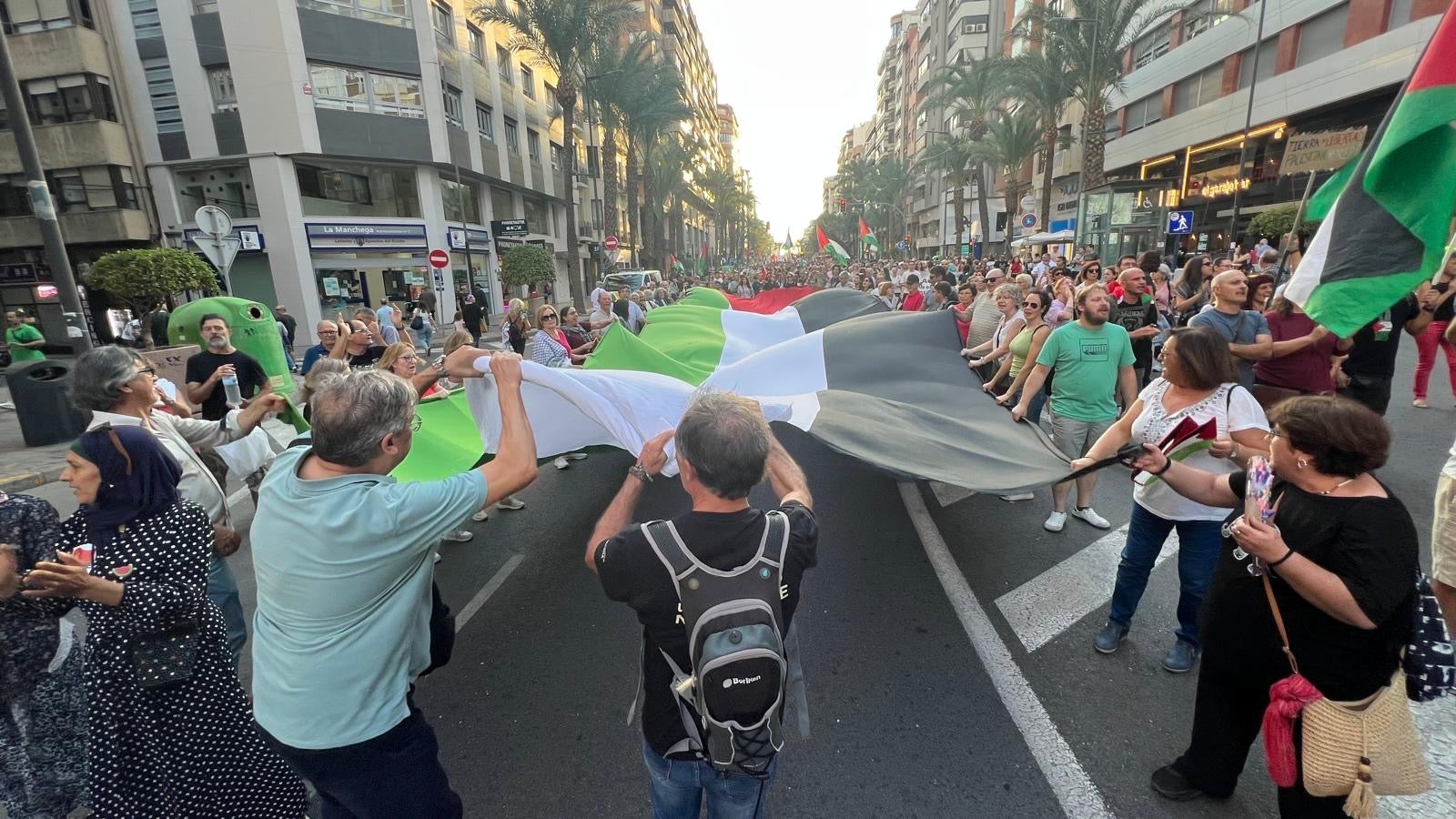 Cerca de 6.000 personas piden desde Alicante el cese del conflicto en Gaza