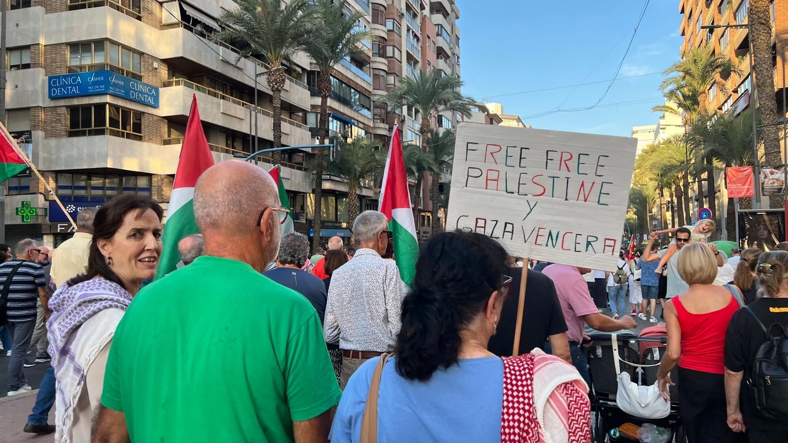 Cerca de 6.000 personas piden desde Alicante el cese del conflicto en Gaza