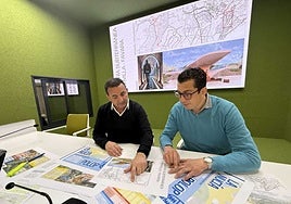 Los alcaldes de La Nucía y Polop repasan los proyectos que han recibido fondos europeos