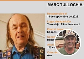 Cartel de Marc Tulloch, desaparecido el pasado 20 de septiembre.