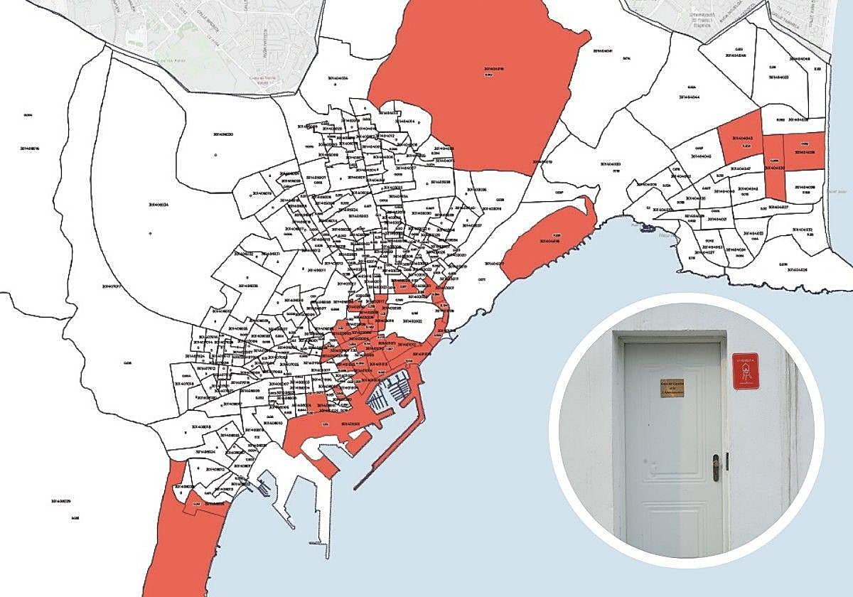 Mapa de las zonas tensionadas en Alicante/