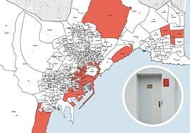 Mapa de las zonas tensionadas en Alicante/