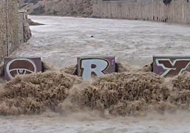 Imagen del Barranco de las Ovejas, esta tarde.