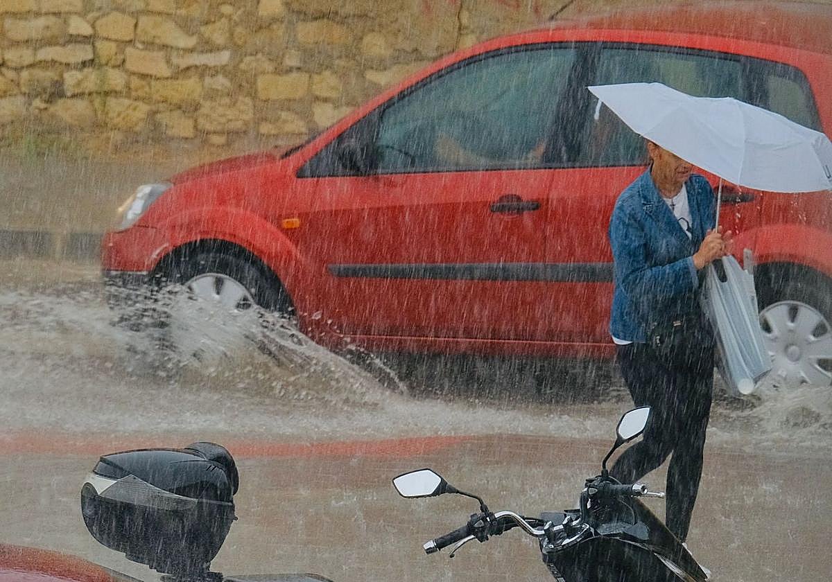 Rainfall this Thursday in Alicante.