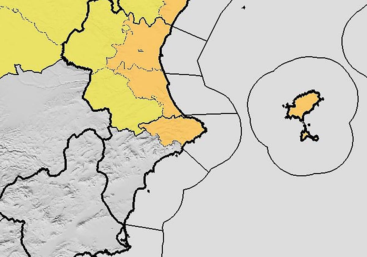 Yellow alert this Monday in Alicante.