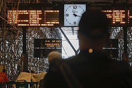 Estación de Tarragona este lunes.