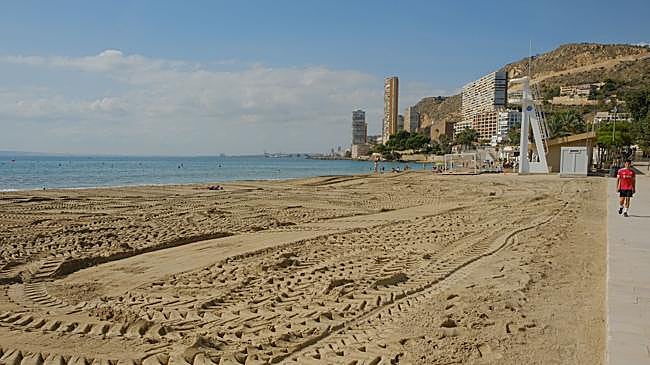 Imagen después - Regeneración de la playa de la Albufereta.