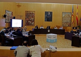 Imagen de la reunión del Consorcio de Aguas