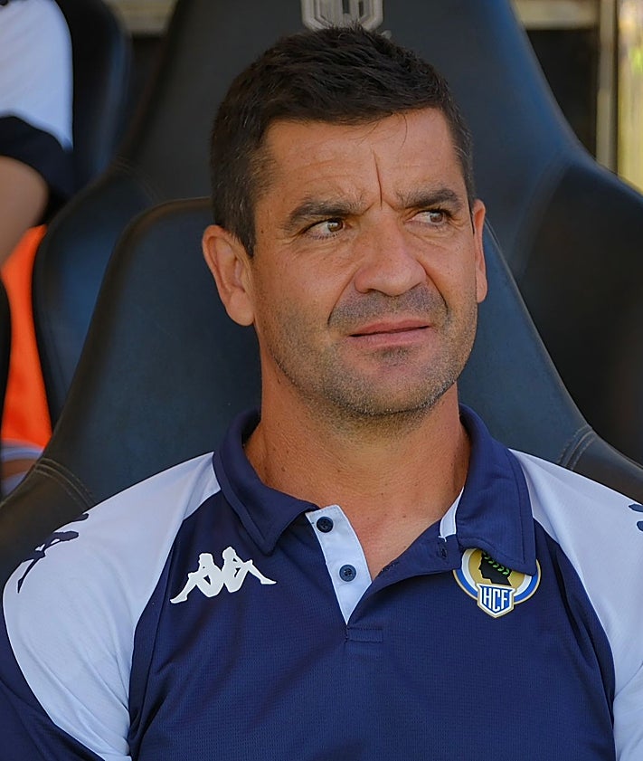 Imagen secundaria 2 - Imágenes de Soldevila, Ortiz, Peña, Portillo y Torrecilla, este sábado en el Rico Pérez en el encuentro ante el Villarreal B.