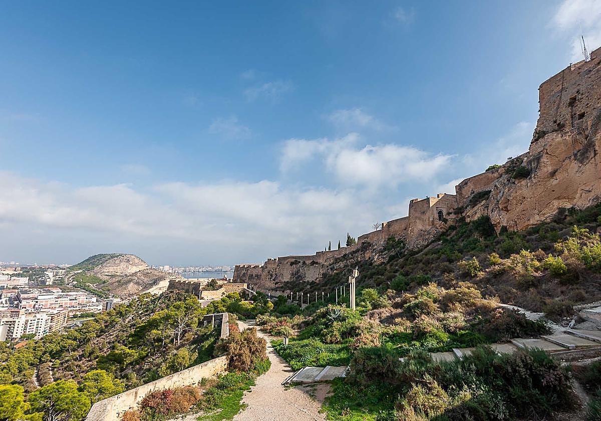 Slope of Mount Benacantil.