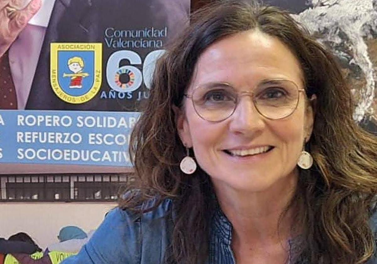 Isabel Luján, en la sede de Mensajeros de la Paz.