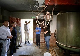 Visita a la obra hidráulica de Relleu.