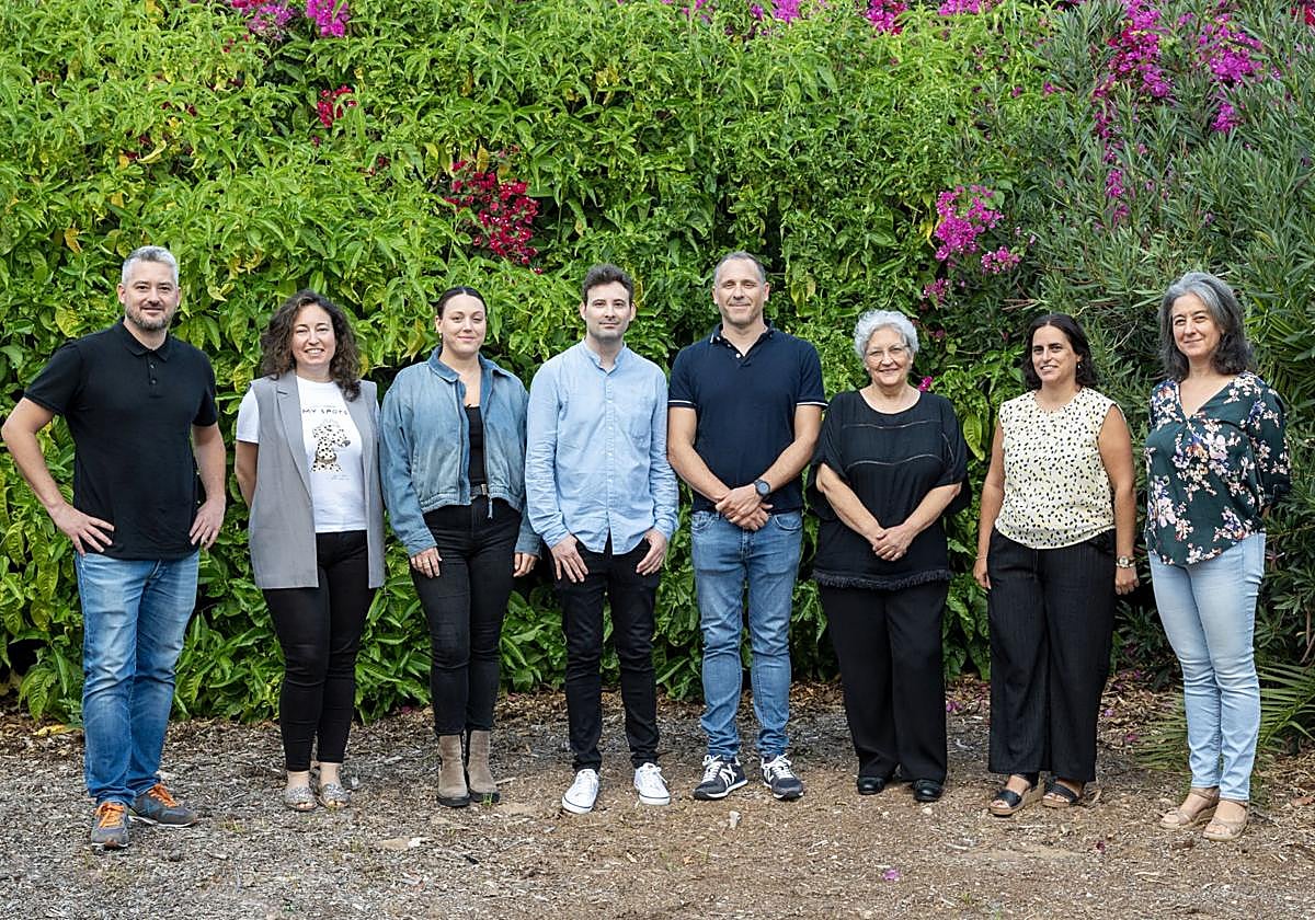 The team from the Ocular Neurobiology Laboratory involved in the study: Fernando Aleixandre, Ariadna Díaz, Almudena Íñigo, David Ares, Víctor Meseguer, Juana Gallar, Susana Quirce, and M. Carmen Acosta.