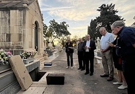 Exhumación de los restos del médico Pedro Herrero.
