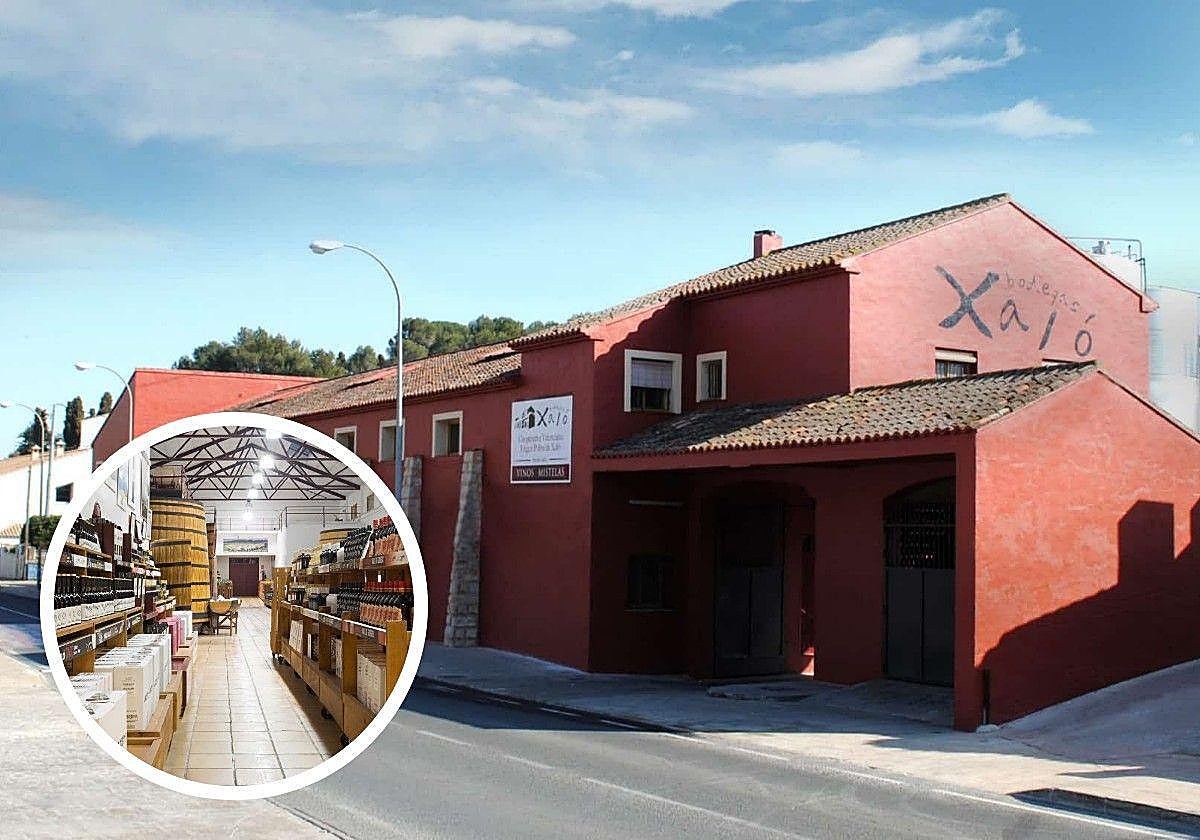 Edificio de las Bodegas Xaló e interior de sus instalaciones.