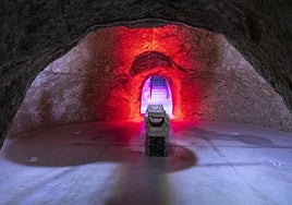 Interior de los Pozos de Garrigós.