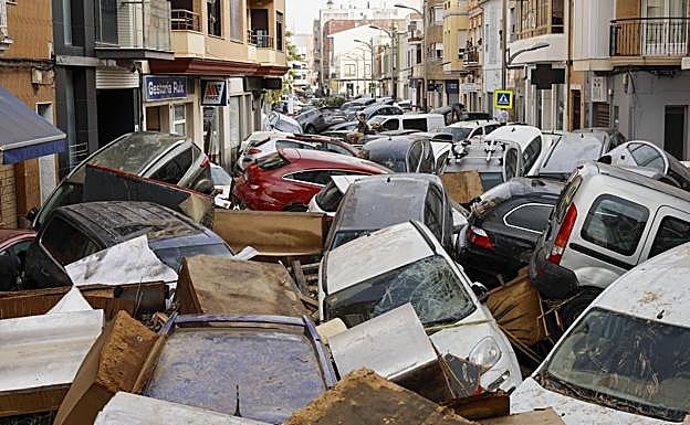 Destrucción de la dana en Sedaví.