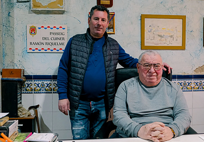 Moncho Riquelme junto a su padre, Ramón Riquelme