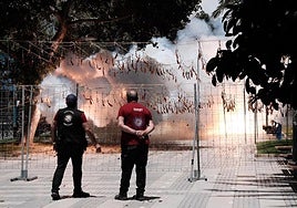 Mascletà de Coeters Dragón en el ciclo 'Pòlvora tot l'any'.