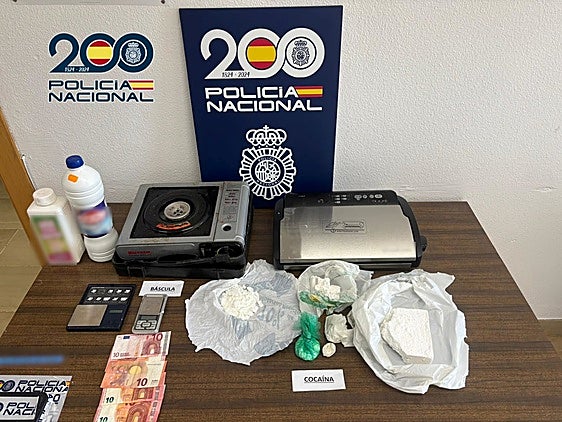 Droga incautada por la Policía Nacional.