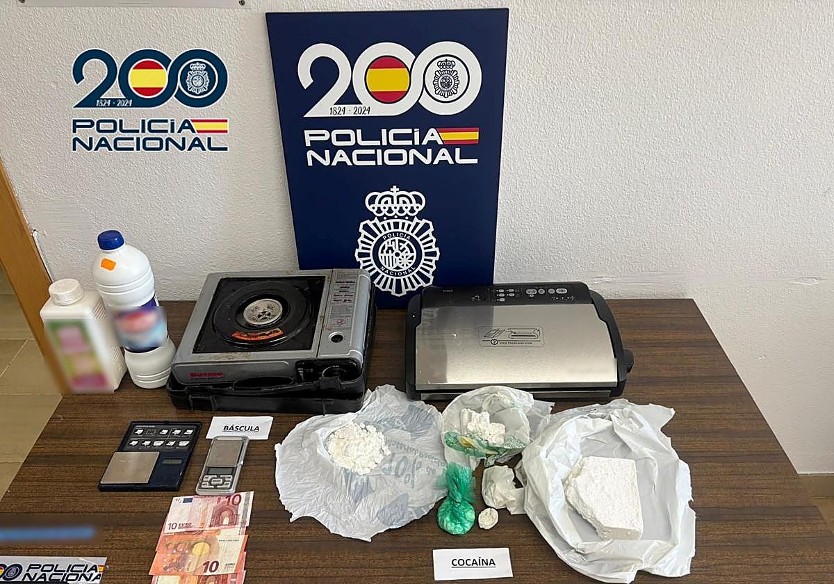 Droga incautada por la Policía Nacional.
