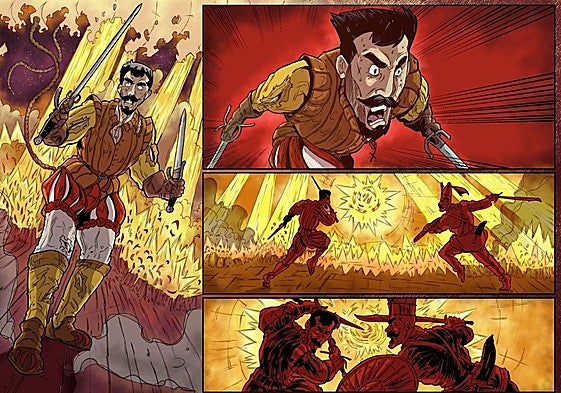 El cómic más salvaje sobre Cervantes y la Batalla de Lepanto nace entre Alicante y Valencia