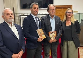 De izquierda a derecha, José María Jericó, Vicente Barrera, Paco Delgado y Mari Carmen de España.