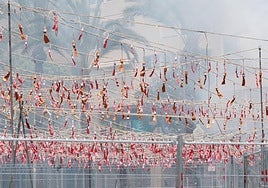 Mascletà de las Hogueras de Alicante.