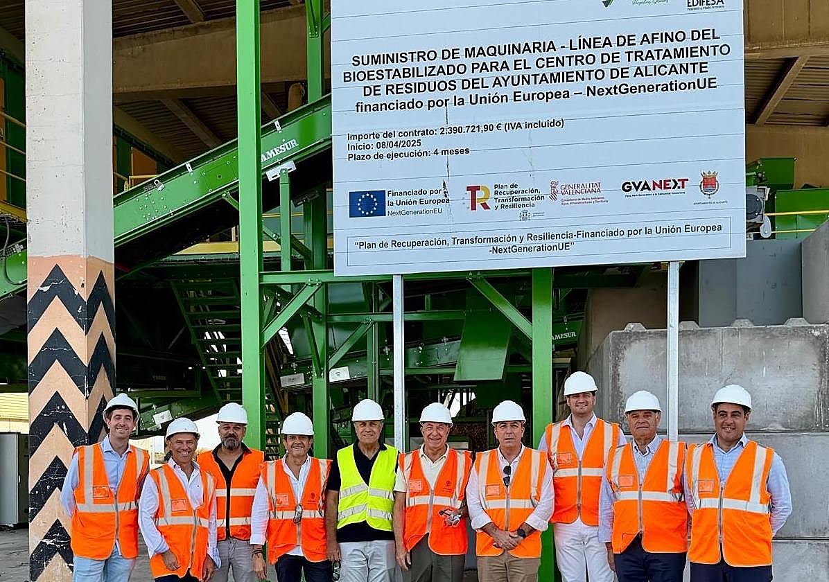 Acto de recepción de la nueva línea para hacer compost a partir del residuo orgánico