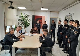 Imagen de la toma de posesión de los nuevos agentes