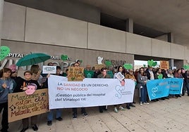 Imagen de archivo de una concentración convocada por la Plataforma por la reversión del Vinalopó.