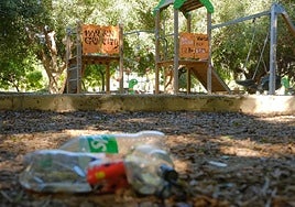 Un parque en la zona de la Playa de San Juan.