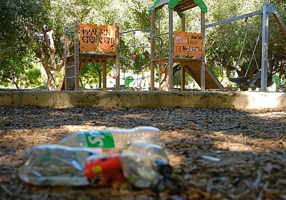 Un parque en la zona de la Playa de San Juan.