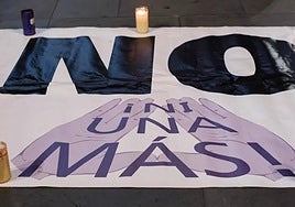 Imagen de archivo de una concentración para condenar un asesinato machista.