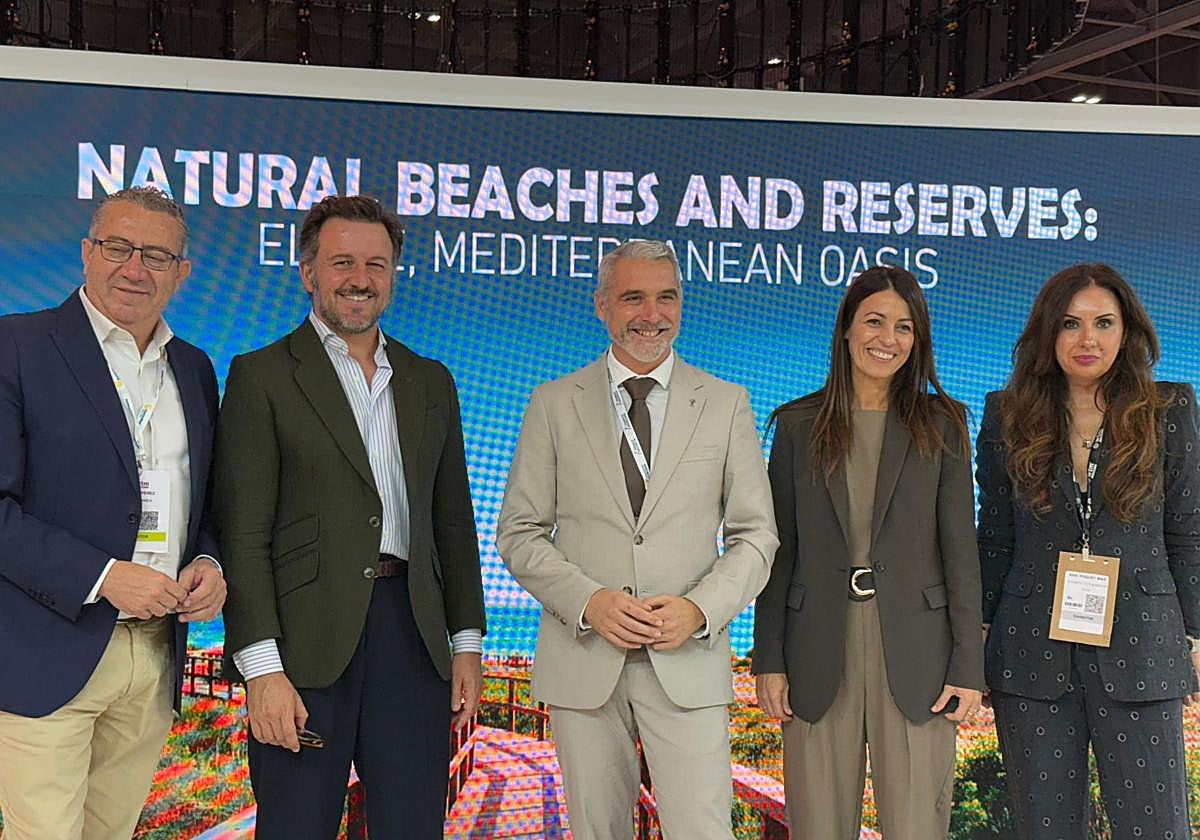 Elche presenta su destino «Oasis Mediterráneo» en la feria World Travel Market de Londres ante profesionales del sector turístico británico.
