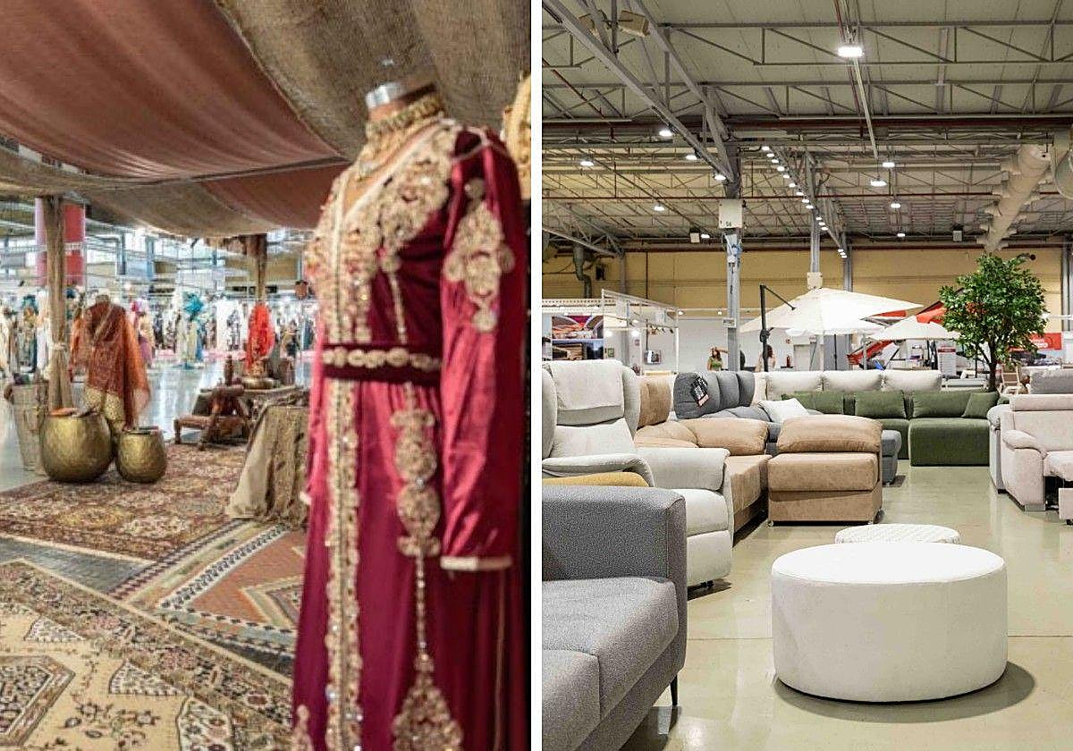 Expositor de un traje en Expofiesta/Muebles en una edición anterior de Firahogar.