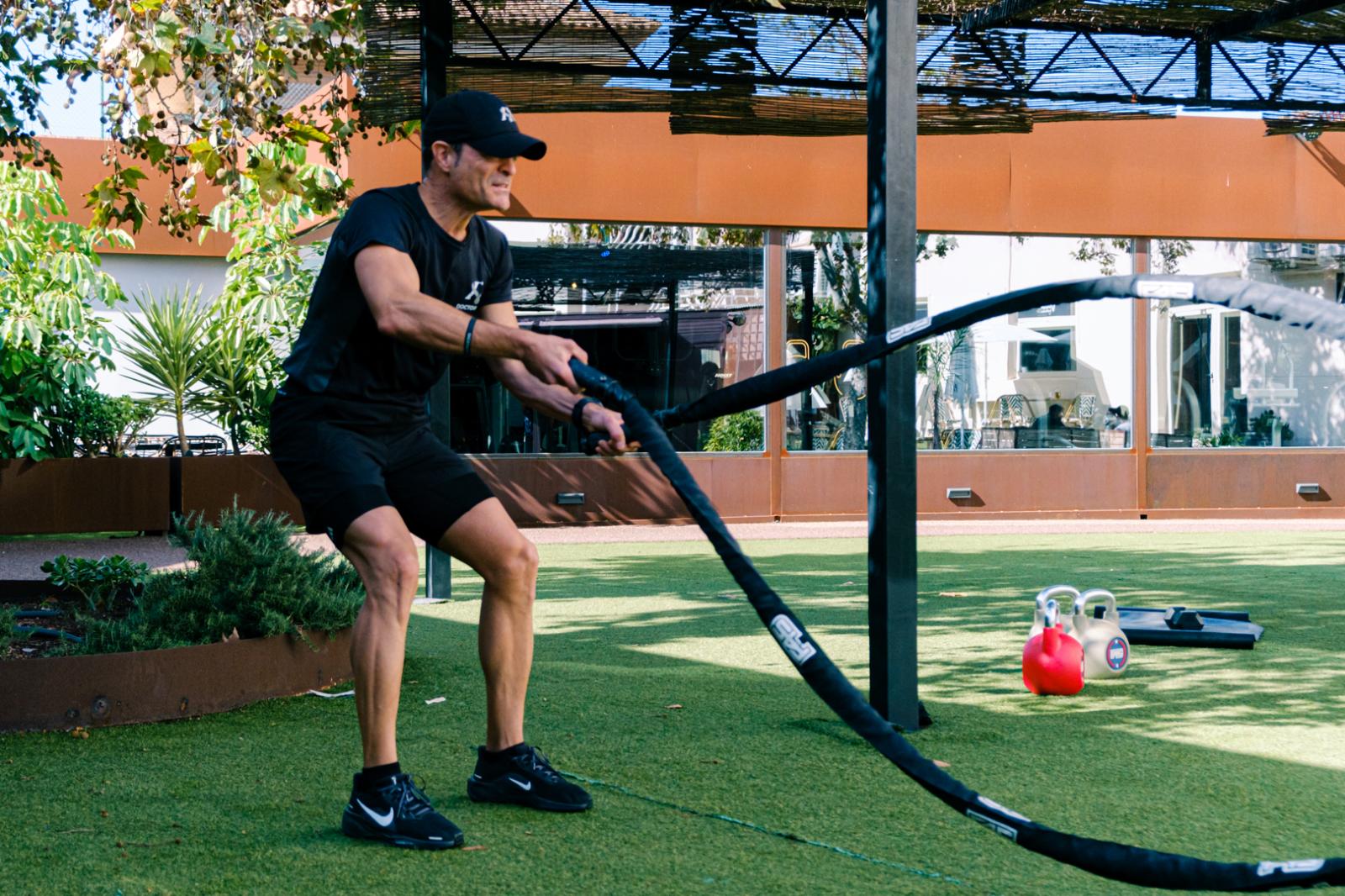 Imagen principal - Más fotos del entrenamiento.