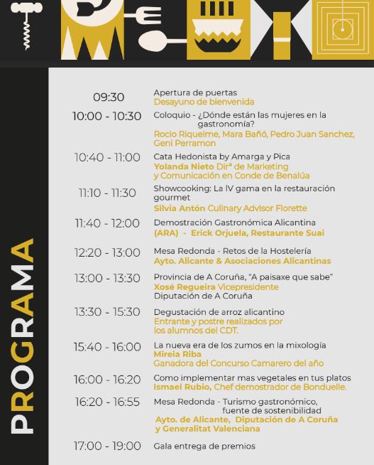 Imagen - Programa del concurso de cocinero.