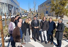 Fotos de archivo del alcalde Barcala con los representantes de las EGM de las principales áreas industriales de Alicante.