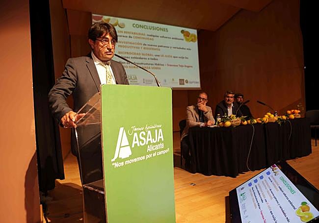 Presidente de Asaja Alicante, José Vicente Andreu.