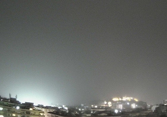Lluvia y rayos en Dénia.