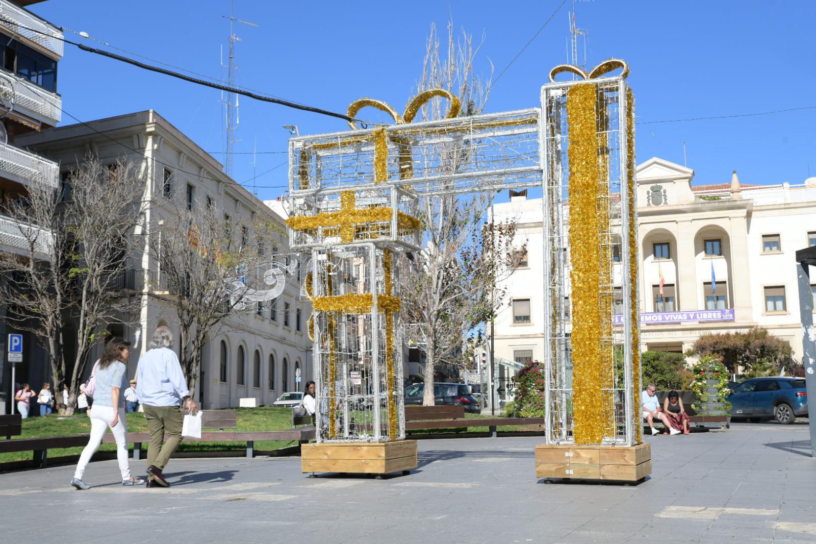 Decoración navideña en las calles de Alicante.