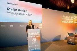 La presidenta de AEFA, Maite Antón.
