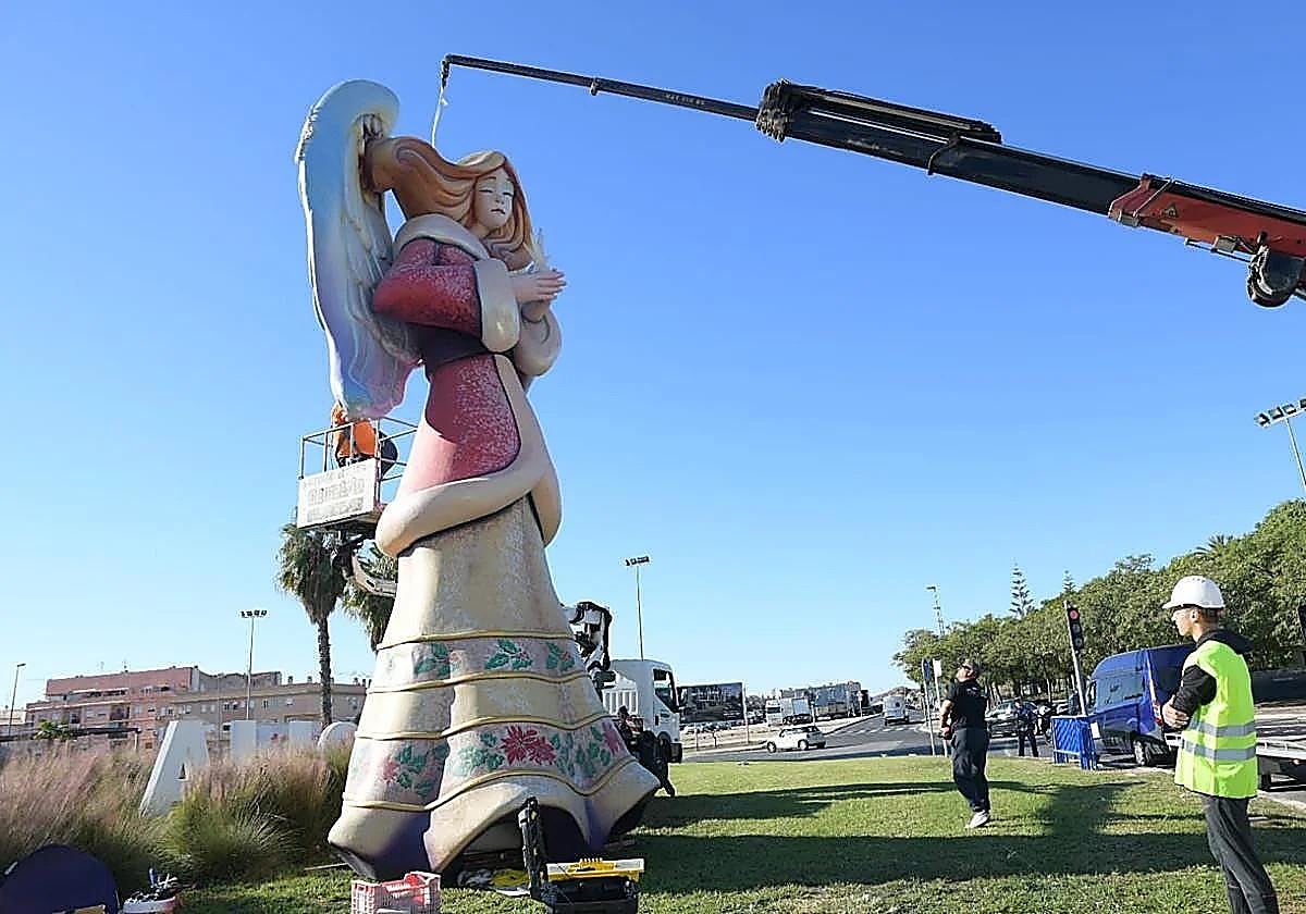 The arrival of the army of guardian angels in Alicante.